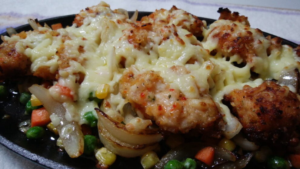若鶏の鉄板焼きとろ～りチーズ