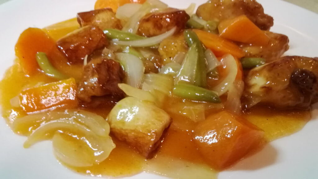 鶏ムネ肉の甘酢和え