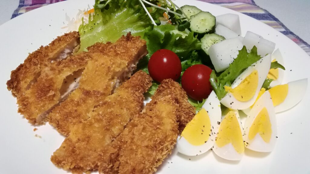トンカツとお好み焼き
