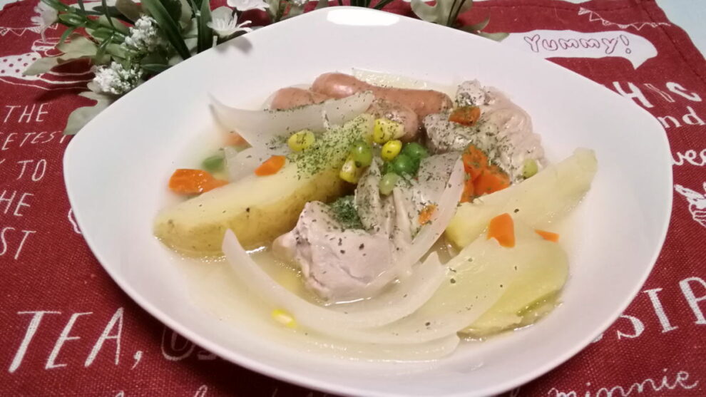 鶏もも肉とウインナーのポトフ🍲