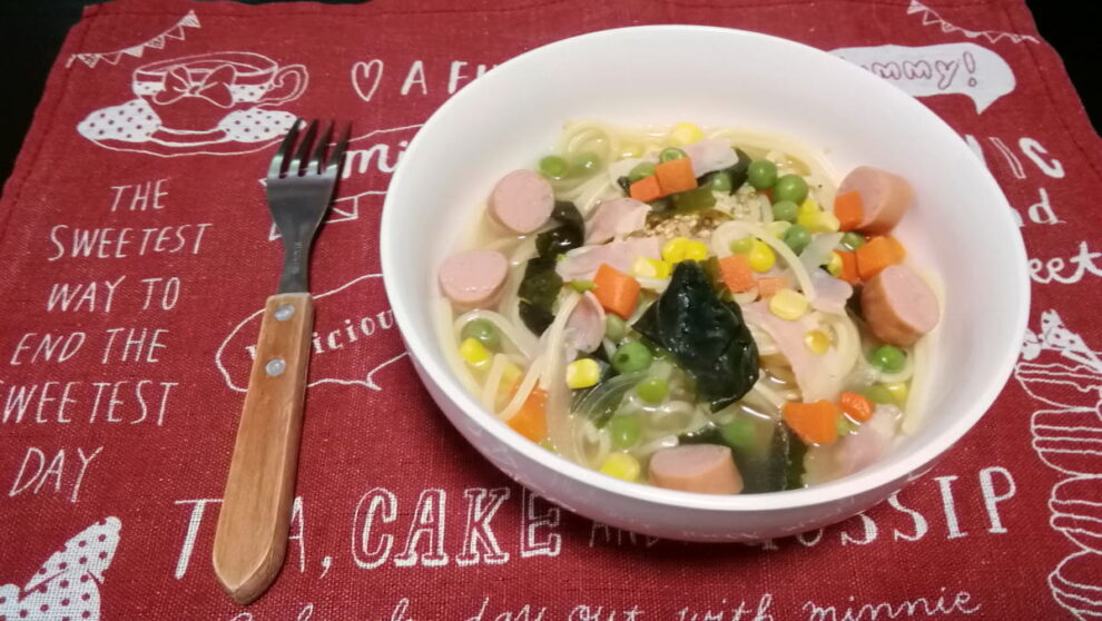 わかめスープパスタ🍝
