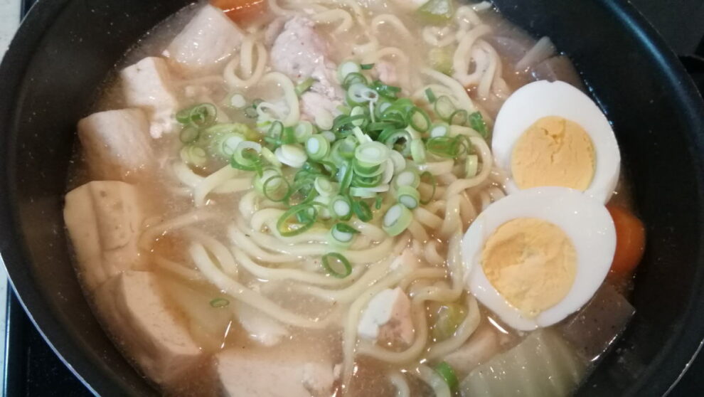野菜たっぷり餡かけラーメン🍜