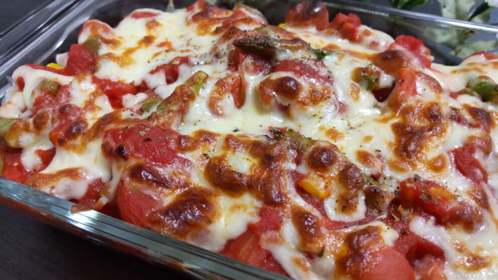 トマトチーズ焼きパスタ🍝