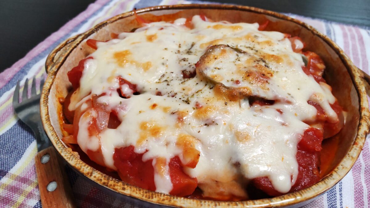 茄子とトマトのチーズ焼き