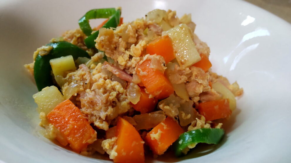 じゃがいもとツナで・・パパッとたまご和え🥔