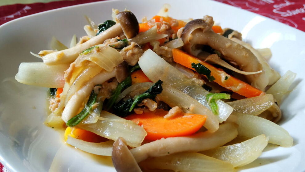 ツナ缶で・・パパッと簡単！野菜炒め🥕🧅🥬