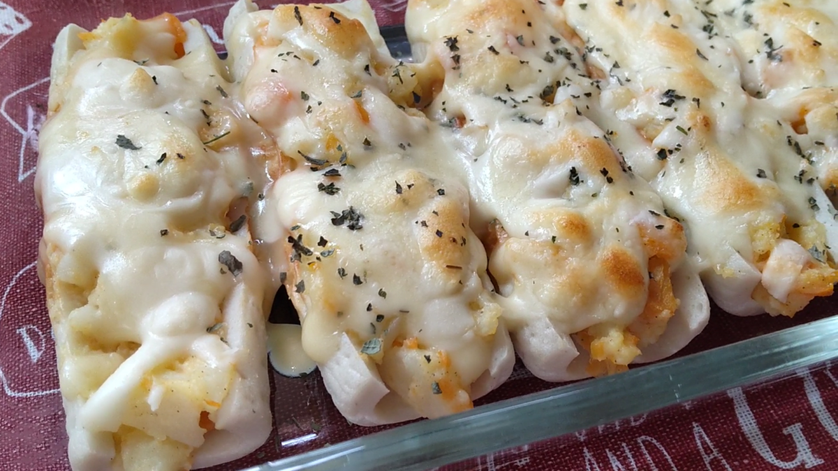 ちくわのじゃがバタチーズ焼き🥔🥕🧀