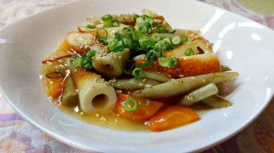 ちくわとごぼうでパパッと甘辛揚げ🍽️