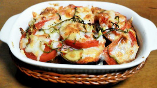 レンジで作る 茄子のトマトドリア 毎レピ 低カロリーレシピ